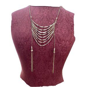 Anthropologie "Nakamol" layered fringe necklace
